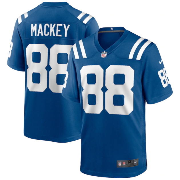 mens nike john mackey royal indianapolis colts game retired player jersey